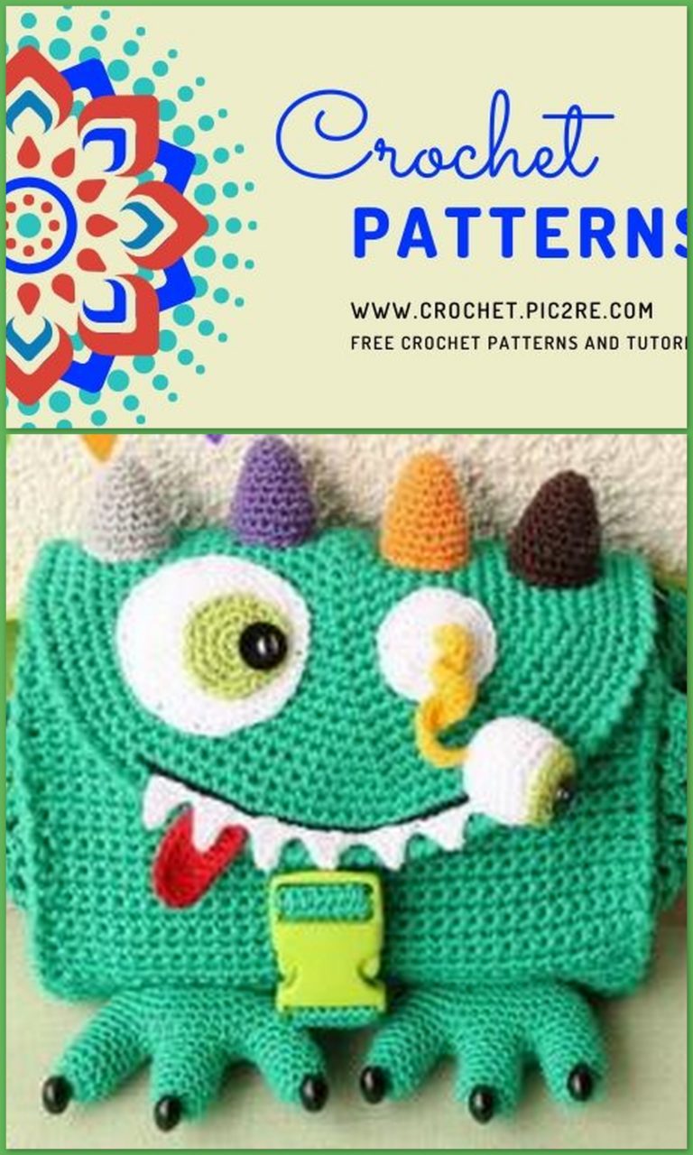 Monster Children’s Bag Free Crochet Pattern