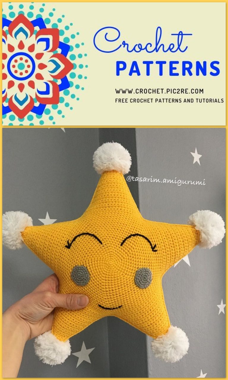 Amigurumi Star Pillow Free Crochet Pattern