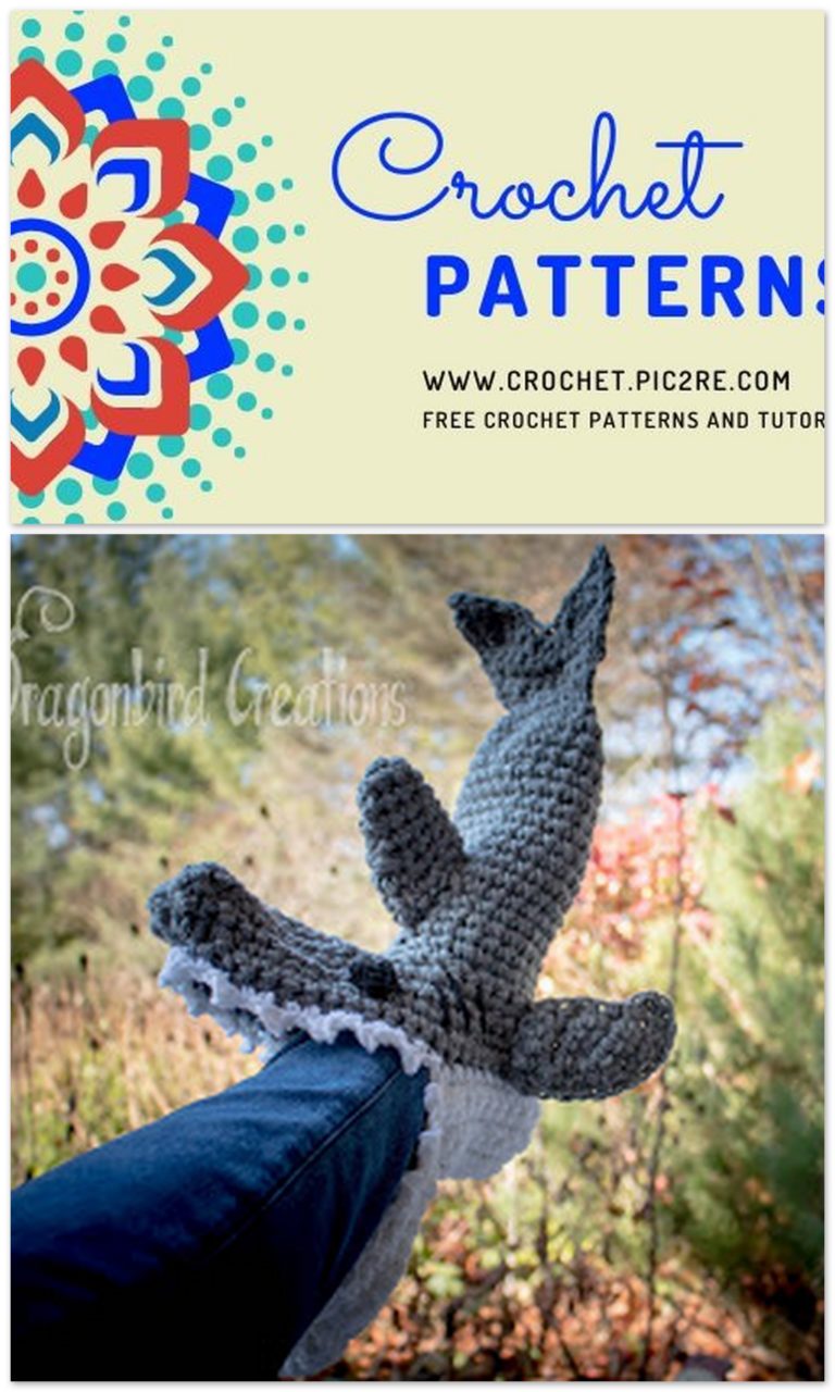 Amigurumi Shark Booties Free Crochet Pattern: