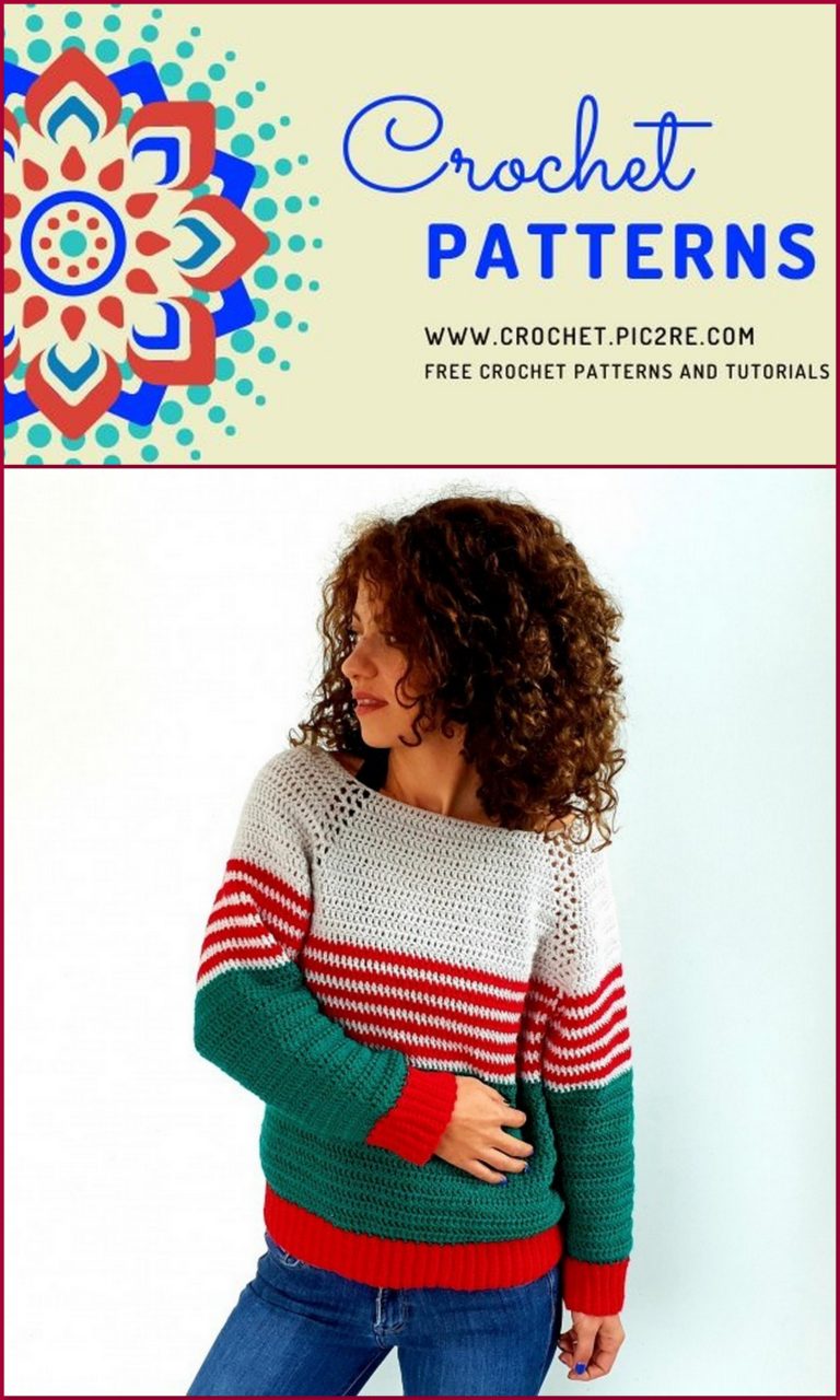 Crochet Santa’s Helper Sweater Free Pattern