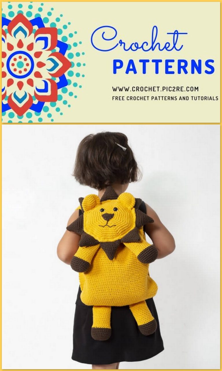 Amigurumi Lion Backpack Free Crochet Pattern