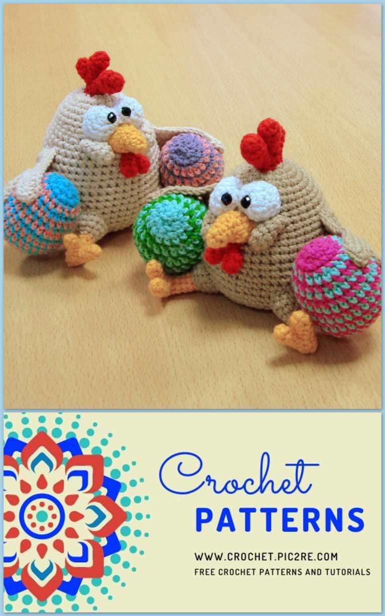 Amigurumi Chicken and Egg Free Crochet Pattern