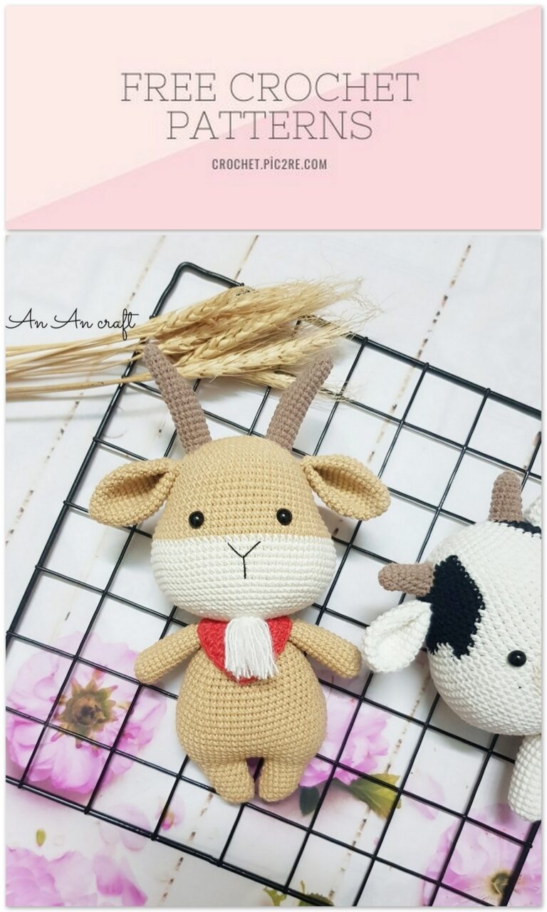 Amigurumi Cute Goat Free Crochet Pattern