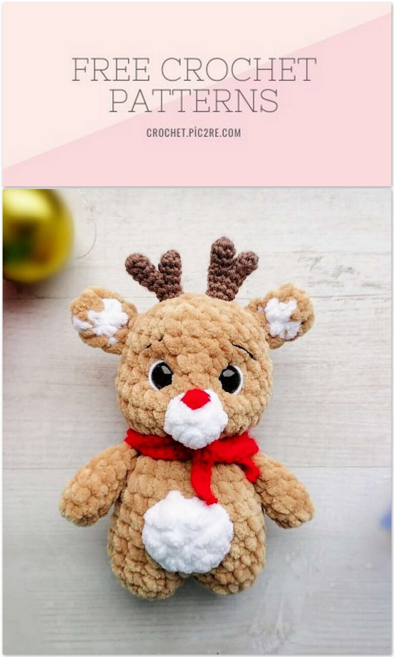 Amigurumi Christmas Baby Deer Free Pattern