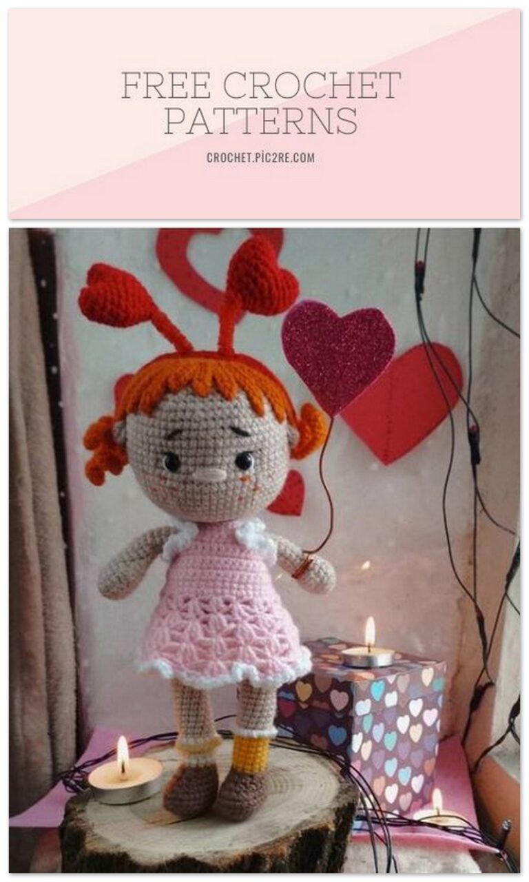 Amigurumi Valentine Girl Free Crochet Pattern