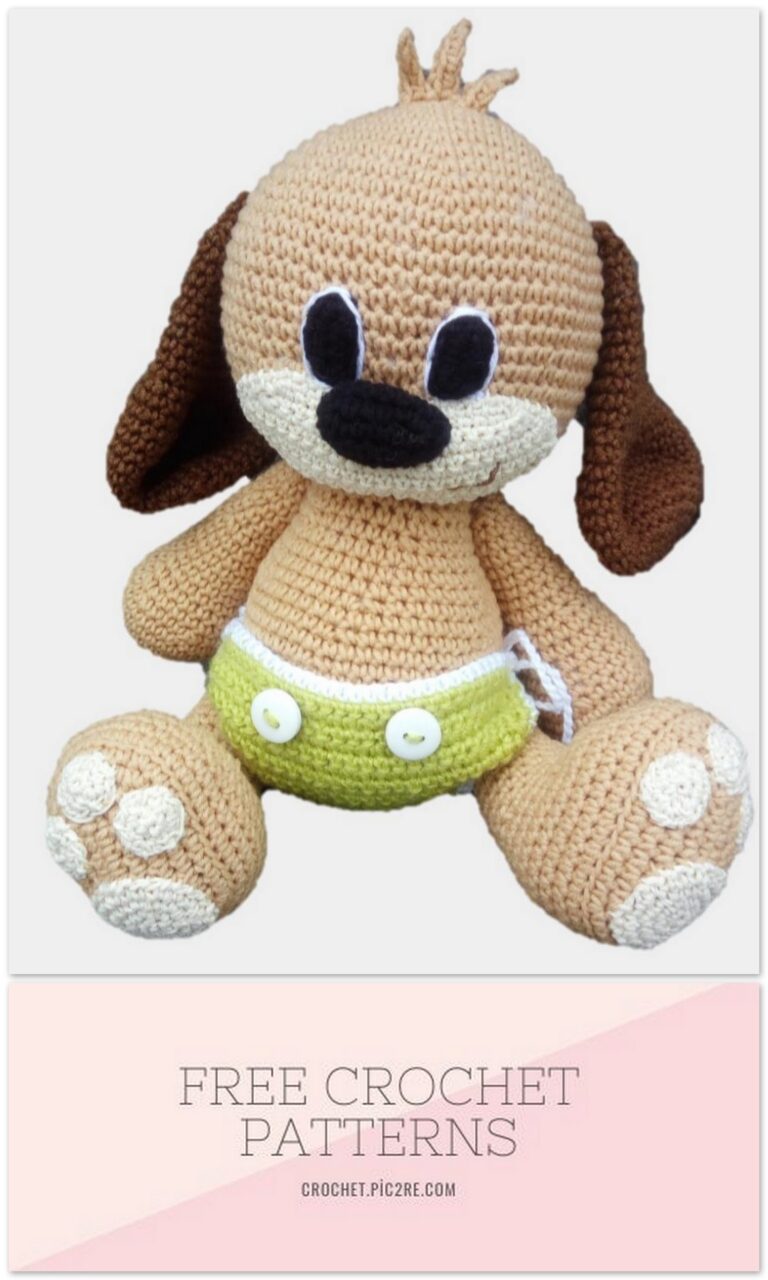 Amigurumi Puppy in a Diaper Free Pattern